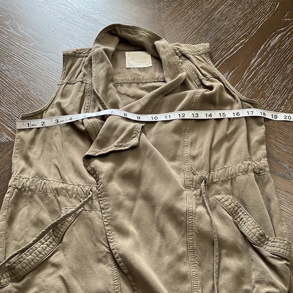 Altar’d State olive cascading vest drawstring waist Small - Picture 15 of 17